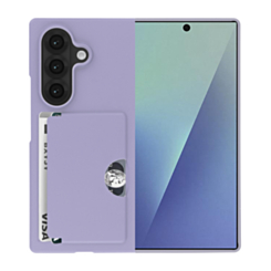 Shockproof Case with Card Holder Slot for Galaxy Z Fold 8 Ultra / Z Fold 7 (PURPLE) (Only Ground Shipping)