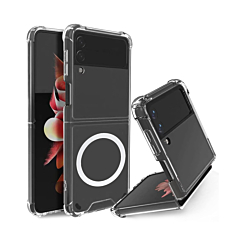Galaxy Z Flip 3 Wireless Charging Case - CLEAR (Full Bottom Close) (Only Ground Shipping)