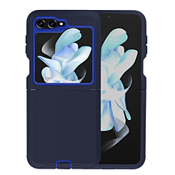 Heavy Duty Case for Galaxy Z Flip 6 / Z Flip 7 FE (NAVY BLUE) (Only Ground Shipping)