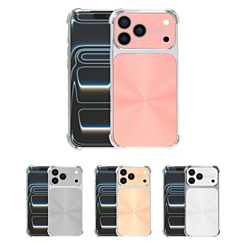 CD-Pattern Electroplated Four Corner Shockproof Case for iPhone 17 Pro Max (Only Ground Shipping)
