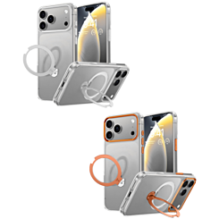 Transparent Magnetic Case with Kickstand for iPhone 17 Pro (Only Ground Shipping)