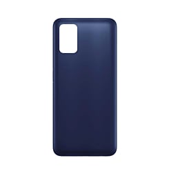 Stock up on the blue Back Glass for Galaxy A03s A037 2021 with no logo.