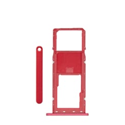 Order the red Single Sim Card Tray for Galaxy A03S A037F 2021.