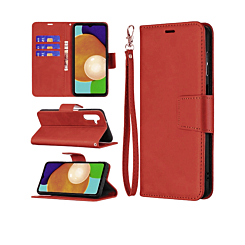 Galaxy A03s Leather Wallet Case with Card Slot - RED (Only Ground Shipping)