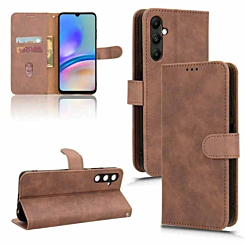 Galaxy A05S Leather Wallet Case with Card Slot - BROWN (Only Ground Shipping)