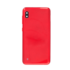Back Glass with Camera Lens and Adhesive for Galaxy A10 (A105 / 2019) (NO LOGO) (RED)