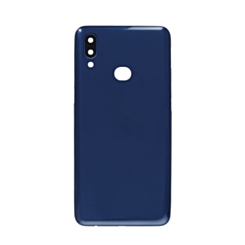Back Glass with Camera Lens and Adhesive for Galaxy A10S (A107 / 2019) (NO LOGO) (BLUE)