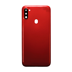 Buy the Back Glass for Galaxy A11 A115 2020 No Logo US Version Red.
