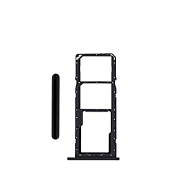 Order the Single Sim Card Tray for Galaxy A11 A115 2020 in black.
