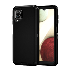 Heavy Duty Case for Galaxy A12 (BLACK) (Only Ground Shipping)