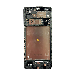 Shop the middle frame housing for Galaxy A12 A125 2020 in black.
