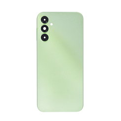 Stock up on the Back Glass with Camera Lens and Adhesive for the Galaxy A14 model A145 from 2023 in light green without a logo.
