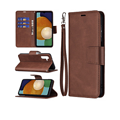 Galaxy A03s Leather Wallet Case with Card Slot - BROWN (Only Ground Shipping)