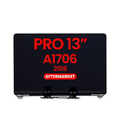 LCD Assembly (SPACE GRAY) (NO LOGO) (Aftermarket) for MacBook Pro 13" with Touch Bar / Pro 13" (A1706 / Late 2016)