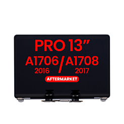 LCD Assembly (SPACE GRAY) (NO LOGO) (Aftermarket) for MacBook Pro 13" with Touch Bar / Pro 13" (A1706 / Late 2016)