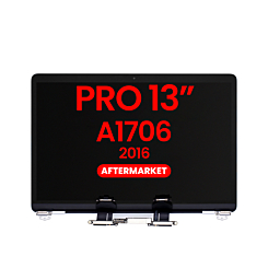 LCD Assembly (SILVER) (NO LOGO) (Aftermarket) for MacBook Pro 13" with Touch Bar / Pro 13" (A1706 / Late 2016)