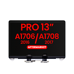 LCD Assembly (SILVER) (NO LOGO) (Aftermarket) for MacBook Pro 13" with Touch Bar / Pro 13" (A1706 / Late 2016)