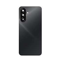 Back Glass with Camera Lens and Adhesive for A17 4G (A175 / 2025) (NO LOGO) (BLACK)