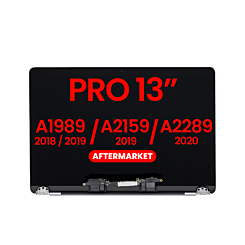 LCD Assembly (SILVER) (NO LOGO) (Aftermarket) for MacBook Pro 13 (A1989 / Late 2018 / Early 2019) (A2159 / Mid 2019) (A2289 / Mid 2020)