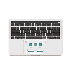 Top Case with US Keyboard (SILVER) for MacBook Pro 13" with Touch Bar (A1989 / Late 2018 / Early 2019)