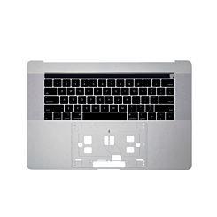 Top Case with US Keyboard (SILVER) for MacBook Pro 15" Touch Bar (A1990 / Late 2018 / Early 2019)