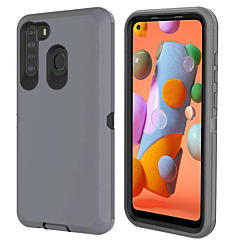 Heavy Duty Case for Galaxy A21 (DARK GRAY & BLACK) (Only Ground Shipping)