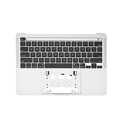 Top Case with US Keyboard (SILVER) for MacBook Pro 13" (A2251 / Mid 2020)