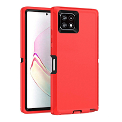 Heavy Duty Case for Galaxy A22 5G (RED & BLACK) (Only Ground Shipping)