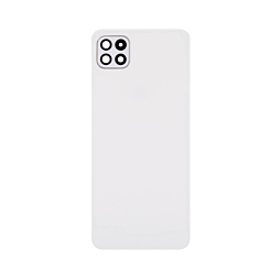 Buy the White Back Glass without Logo for Galaxy A22 5G A226 2021.
