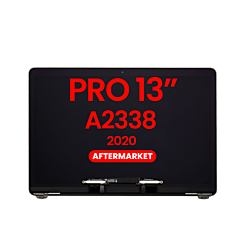 LCD Assembly (SPACE GRAY) (NO LOGO) (Aftermarket) for MacBook Pro 13" (A2338 / Late 2020) (M1 / M2)