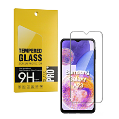 Stock up on the Clear Tempered Glass for Galaxy A23 A235 2021, 2.5D single piece.
