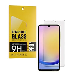 Buy the Clear Tempered Glass for Galaxy A26 A266 2025, case friendly with 2.5D edges, available in a single piece.
