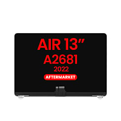 LCD Assembly (SPACE GRAY) (NO LOGO) (Aftermarket) for MacBook Air 13" (A2681 / Mid 2022)