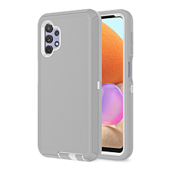 Heavy Duty Case for Galaxy A32 5G (GRAY & WHITE) (Only Ground Shipping)