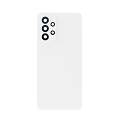 Back Glass with Camera Lens and Adhesive for Galaxy A33 5G (A336 / 2022) (NO LOGO) (WHITE)