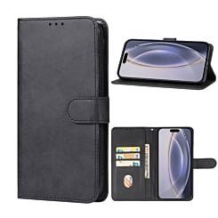 Leather Wallet Case - BLACK for Galaxy A42 5G (Only Ground Shipping)