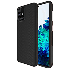 Galaxy A51 Shock Absorption Protective Dual Layer Case - BLACK (Only Ground Shipping)