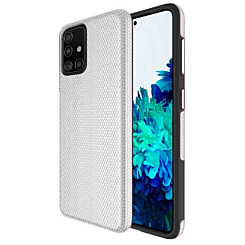Galaxy A51 Shock Absorption Protective Dual Layer Case - SILVER (Only Ground Shipping)
