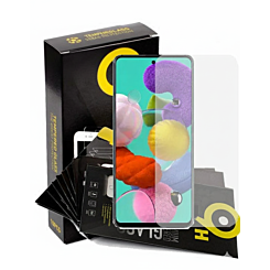 Purchase the Clear Tempered Glass for Galaxy A51 A515 2019, 2.5D design, available in a pack of 10.
