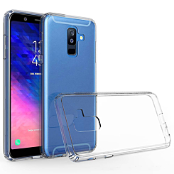 Order the Galaxy A6 Plus A605 Hybrid Case with Air Cushion Technology Clear Only Ground Shipping.

