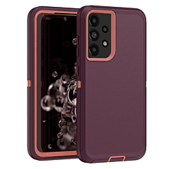 Heavy Duty Case for Galaxy A72 5G (MAROON & PINK) (Only Ground Shipping)