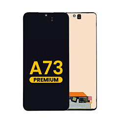 Purchase the premium OLED assembly without a frame for the Galaxy A73 2022 model A735.