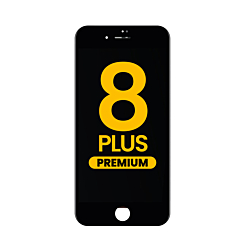 LCD Assembly with Steel Plate for iPhone 8 Plus (BLACK) (Premium / LG)