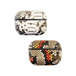 AirPods 1/2 Snake Fashion Leather Case