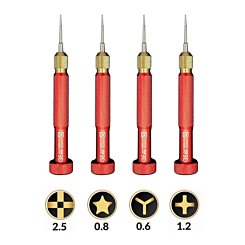 AMAOE 3D Precision Screwdriver Aluminum Drill - 4 Pcs Set (Not Returnable)