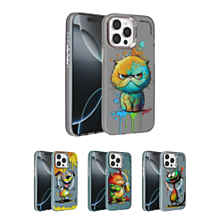 Animal Graffiti Design Wireless Charging Case for iPhone 14 Pro Max (Only Ground Shipping)