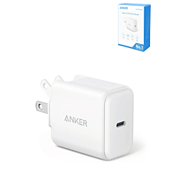 Anker Powerport Wall Adapter (NO HANG TAG) USB C (27W) (WHITE) (Only Ground Shipping)