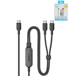 Anker Braided 2-in-1 USB C-C Charging Cable (4ft) (BLACK) (Only Ground Shipping)