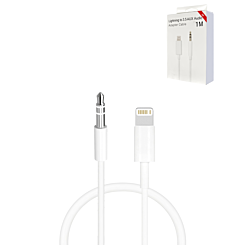 USB L-AUX Headphone Jack Cable (WHITE) (3ft) (Only Ground Shipping)