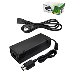 AC Adapter with US Cable for Xbox 360 Slim (Only Ground Shipping)